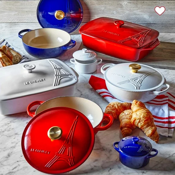 Le Creuset Eiffel Tower Petite Cocotte With Lid, 8 Oz., Indigo - Picture 2 of 4